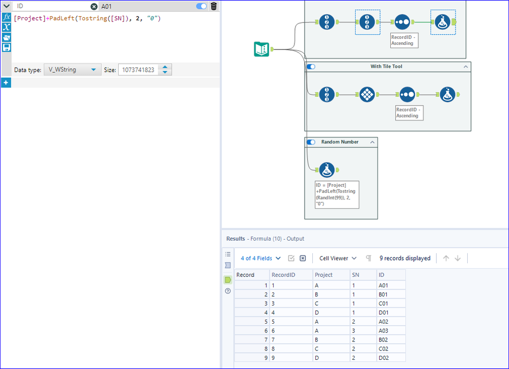 Auto assign unique ID based on another field - Alteryx