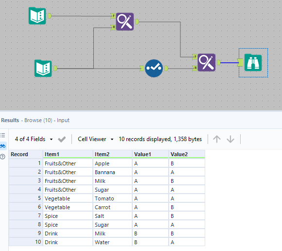 Help with Find & replace tool with two columns - Alteryx