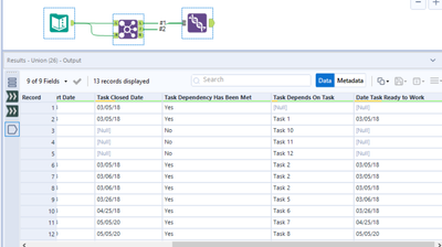 Return Date from a column based on multiple criteria - Alteryx