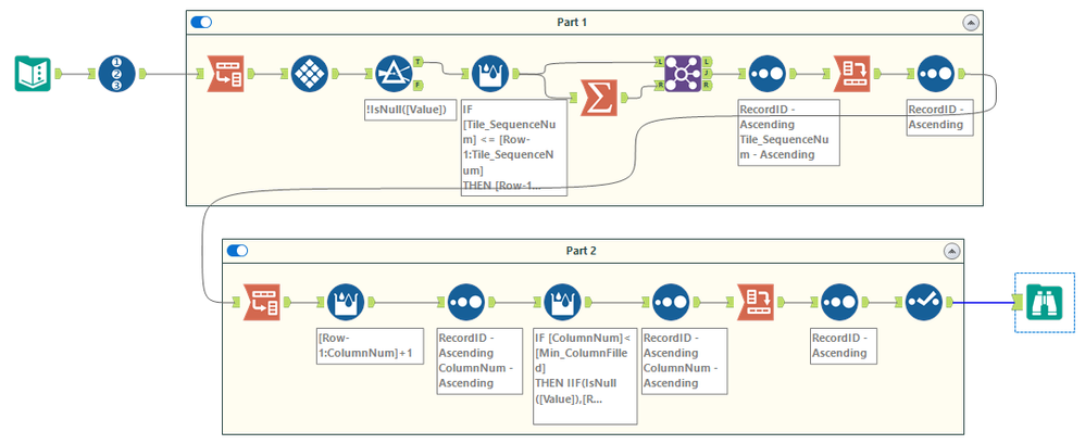 not really tabular layout - Alteryx