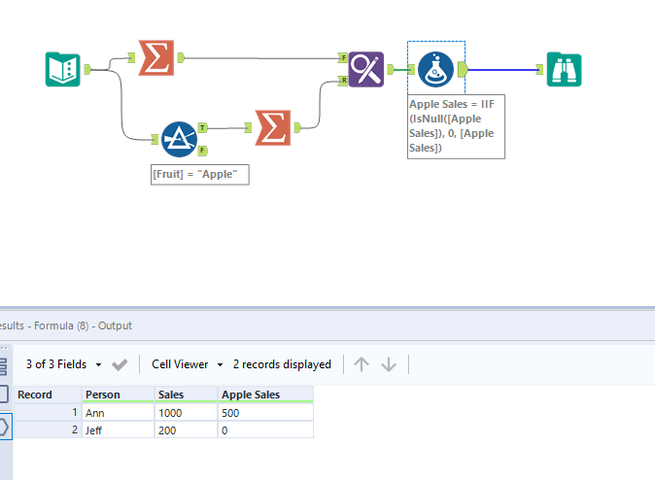 Creating a new column from filter - Alteryx