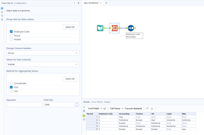 Create Columns based on values in Cells - Alteryx