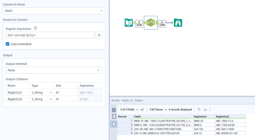 getting text from the middle of a string - Alteryx