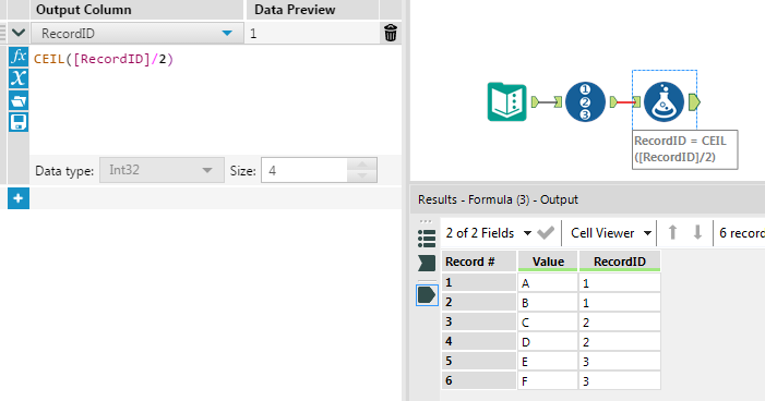 Expression for ID Using MultiRow Formula - Alteryx
