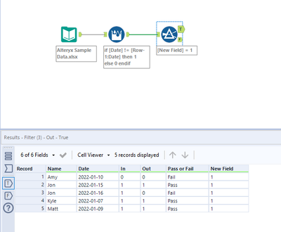 Filtering out Multiple Occurrences - Alteryx