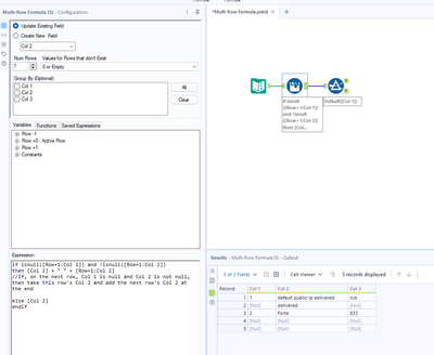 Merge Multiple rows into 1 row - Alteryx