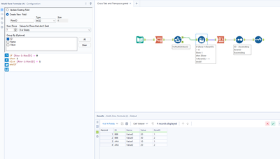 How to duplicate rows with only one column has value? - Alteryx