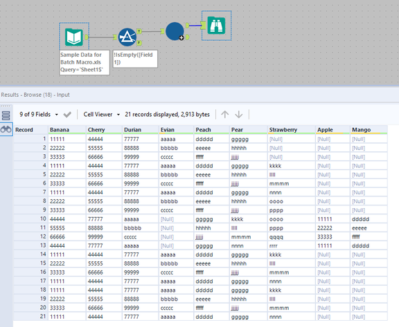 Batch Macro for One file that contains duplicate columns? - Alteryx