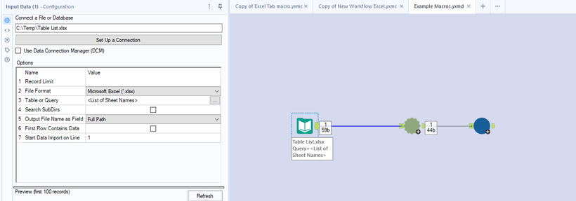 Error data summary for Incorrect data - Alteryx