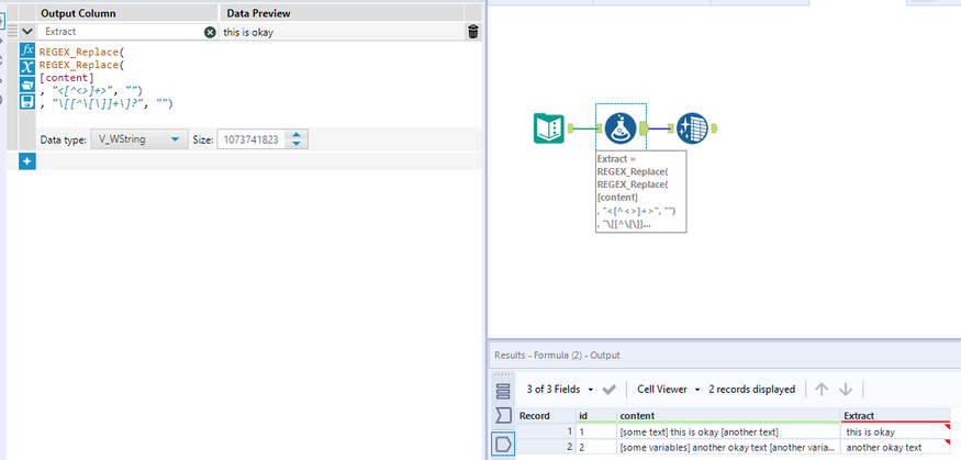 Removing junk from columns - Alteryx