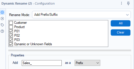 Dynamic rename of only certain field types in a dataset - Alteryx