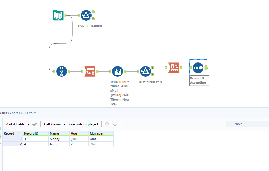 Remove Rows Where Values in One Specific Column Are NULL/BLANK - Alteryx