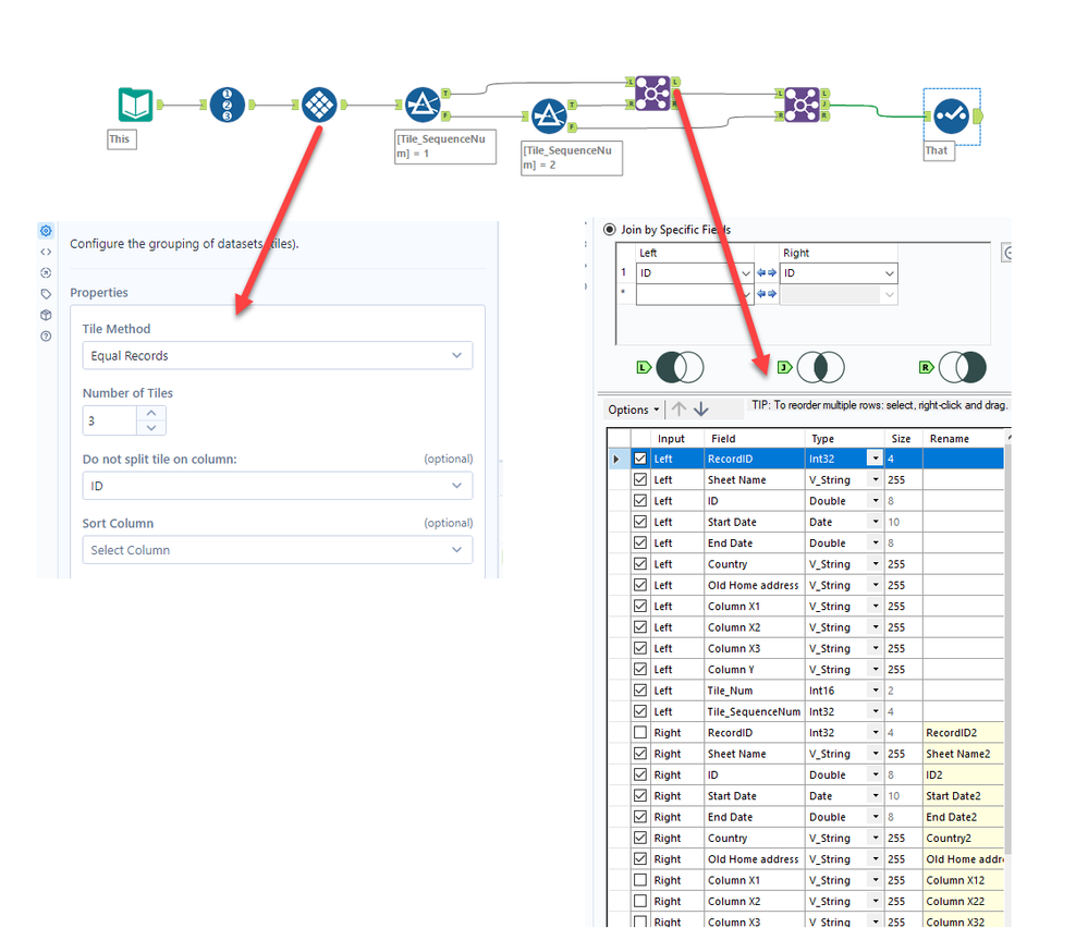 Move the data in rows to a single row - Alteryx