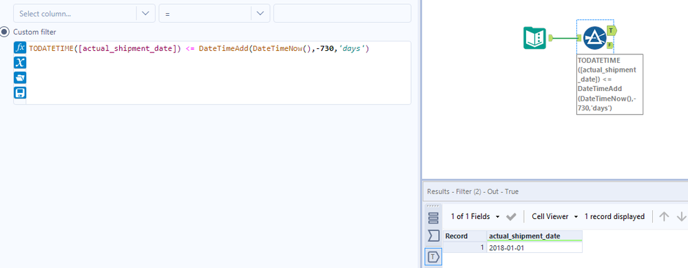 Dynamic Date Filter - Alteryx