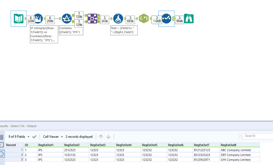 Joining two streams of data with different number of columns on top of ...
