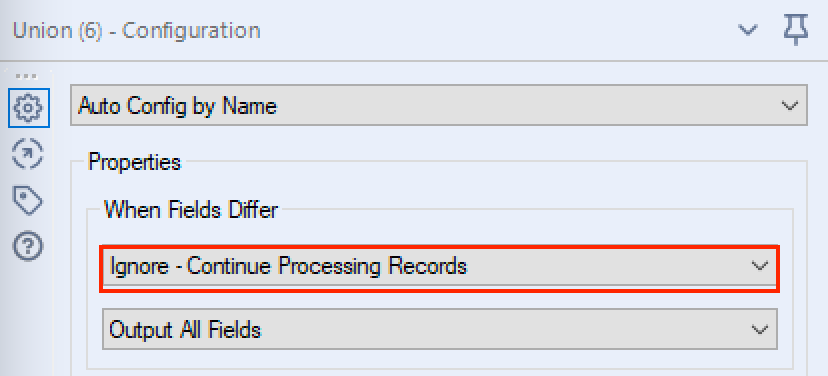 Union if one of inputs has error - Alteryx