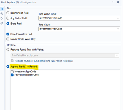 Find Replace Not Working - Alteryx