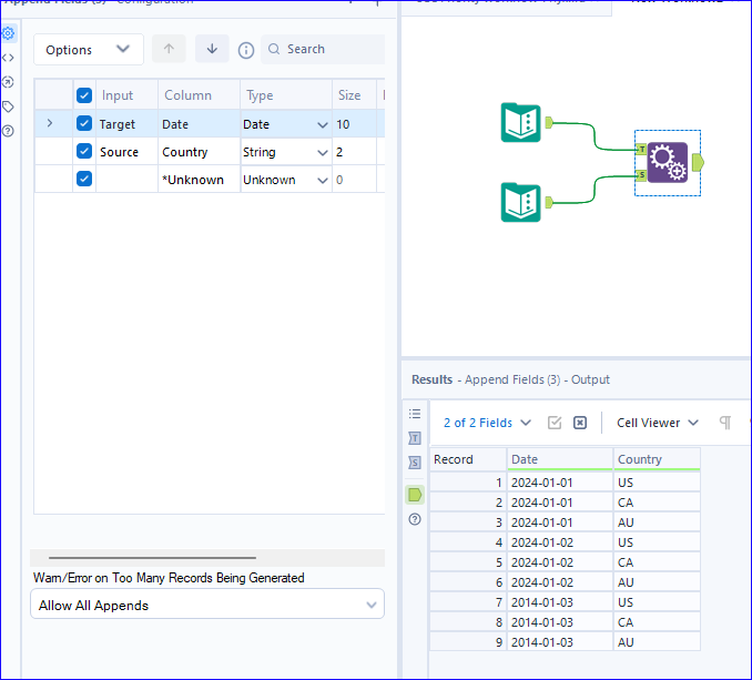 Join and multiply two columns - Alteryx