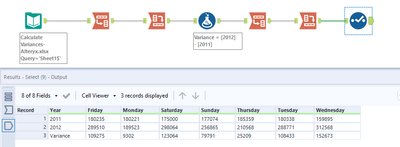 Help with calculating difference between two rows - Alteryx