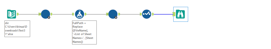 Dynamic Input for file and sheet name - Alteryx