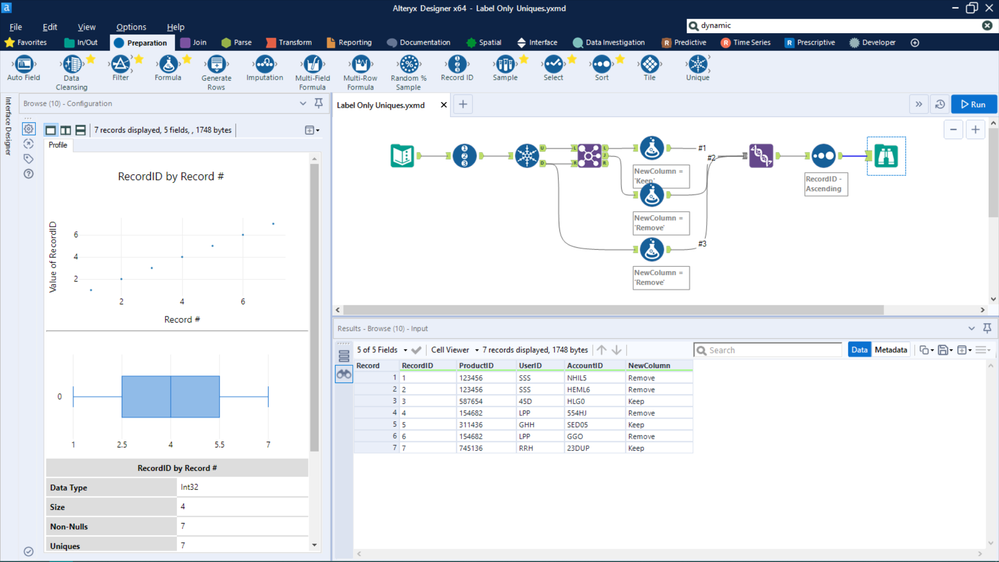 Match Rows based on two or more attributes - Alteryx