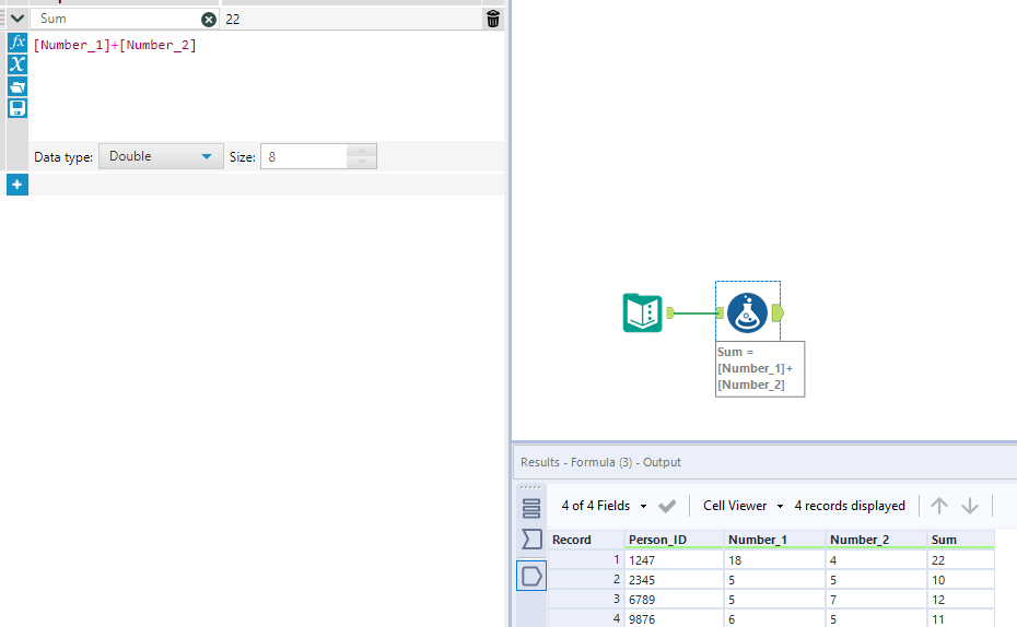 How to add two columns together? - Alteryx