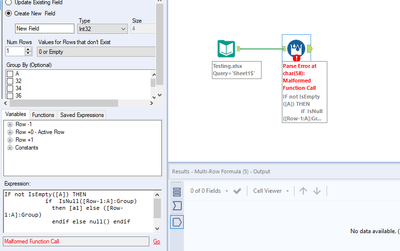 Split Tables based on Row values - Alteryx