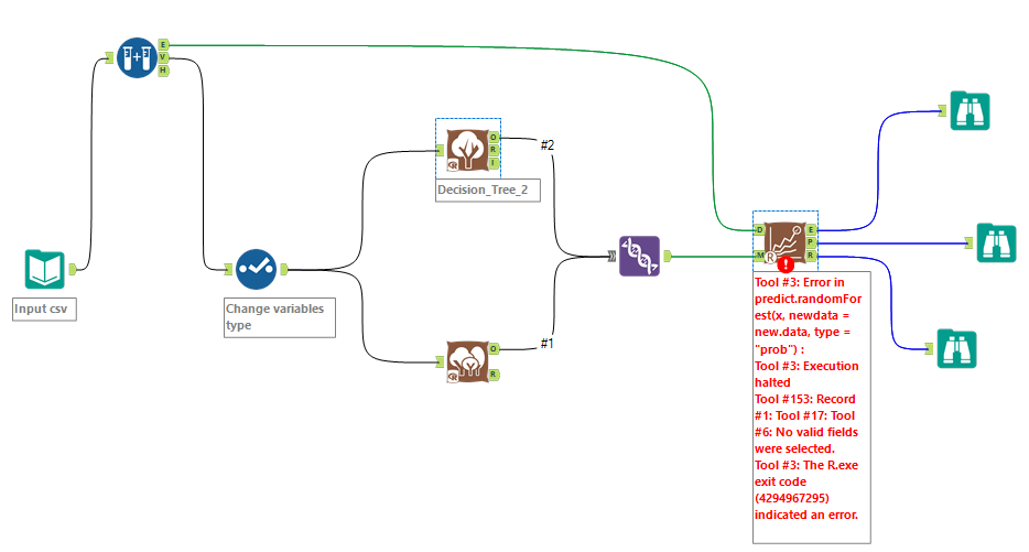Error with Model Comparison Tool - Alteryx