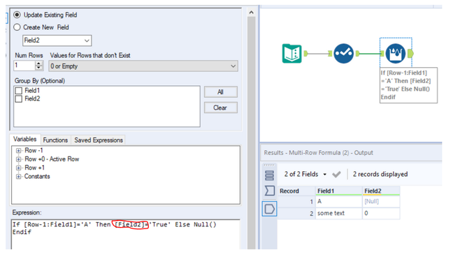 Multi-Row Formula returns '0' instead of requested value. - Alteryx