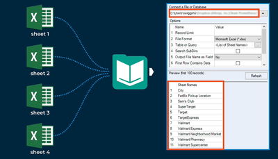 Input Multiple Excel tabs at once - Alteryx