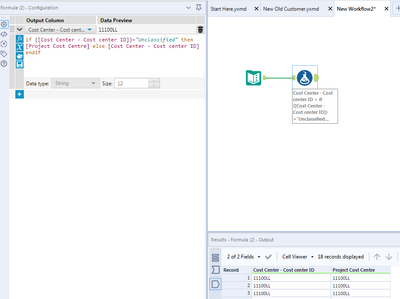 Replace Column results with another columns - Alteryx