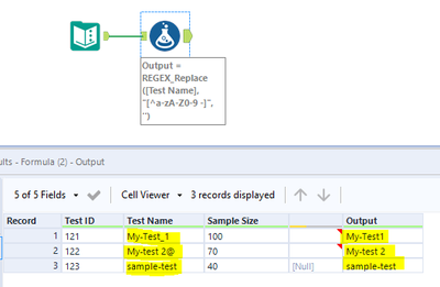 Remove special characters - Alteryx