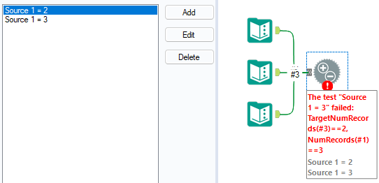 Alert creation with the test tool - Alteryx