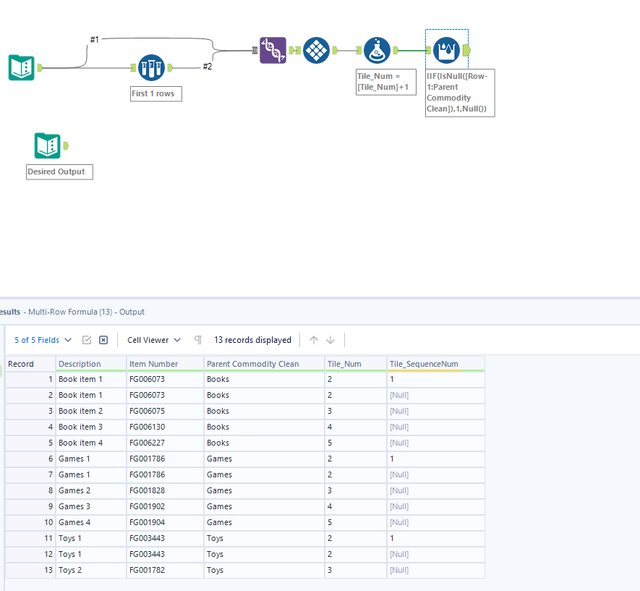Generate a new row for each set of similar rows - Alteryx