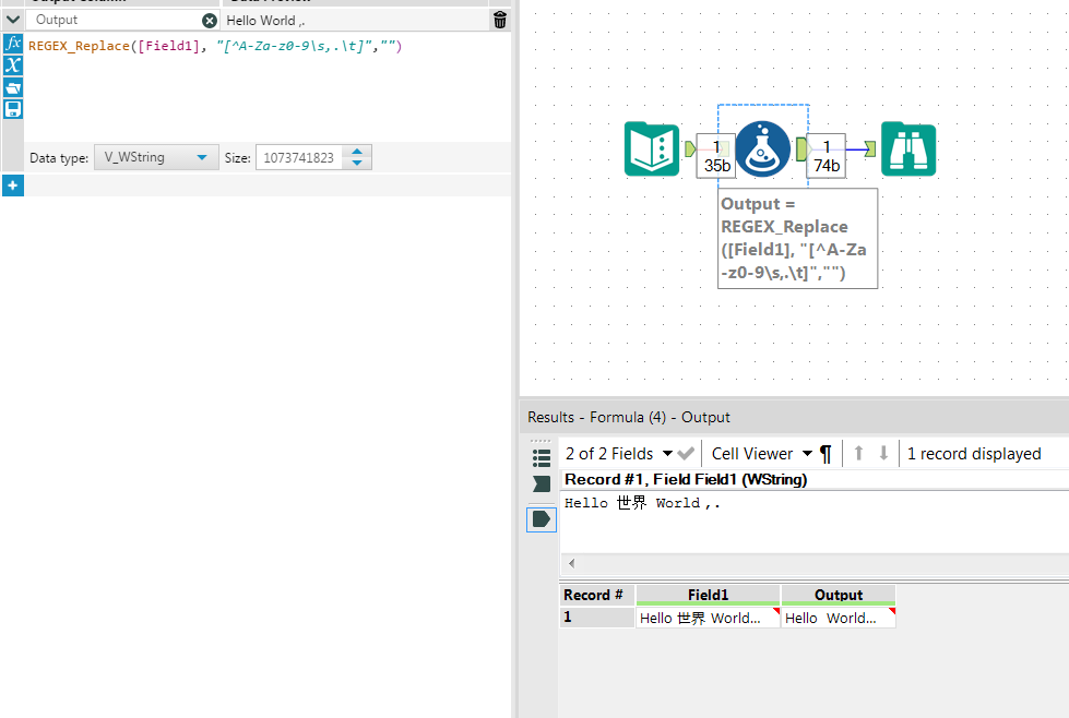 Parsing a string containing Japanese characters - Alteryx