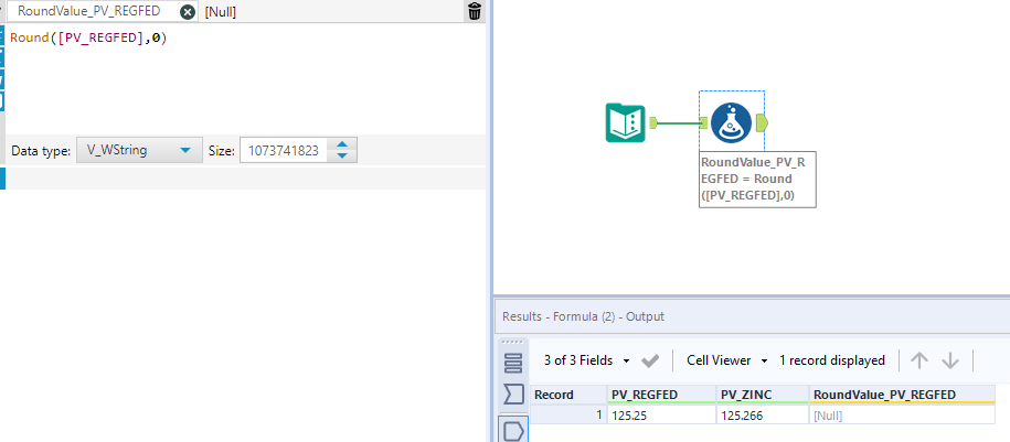 Formula is giving wrong result - Alteryx