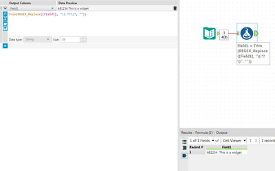 Regex to remove characters inbetween ( ) - Alteryx