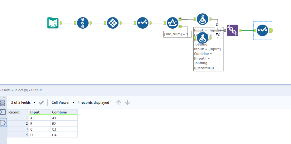 Tool to split data in half into different outputs - Alteryx