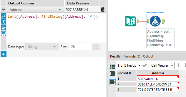 Trim or RegEx: How to remove string after special character - Alteryx