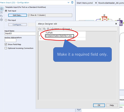 Replace Directory Input tool with Macro Input tool - Alteryx