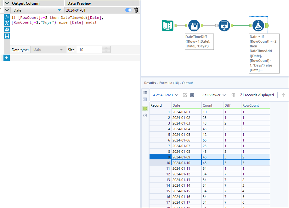 Generate Rows generating duplicate records, how to avoid it - Alteryx