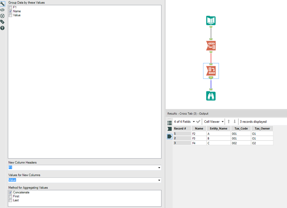 How to Turn Rows in One Column Into Field Headers. - Alteryx