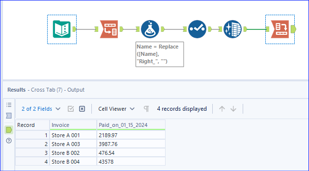 If Column Title Similar, Combine Two Columns into One - Alteryx