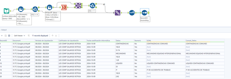 CONCATENATE ROWS CONTAINING TEXT - Alteryx