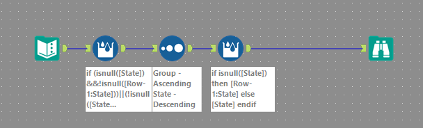 Fill Up Using Multi-Row Tool - Alteryx