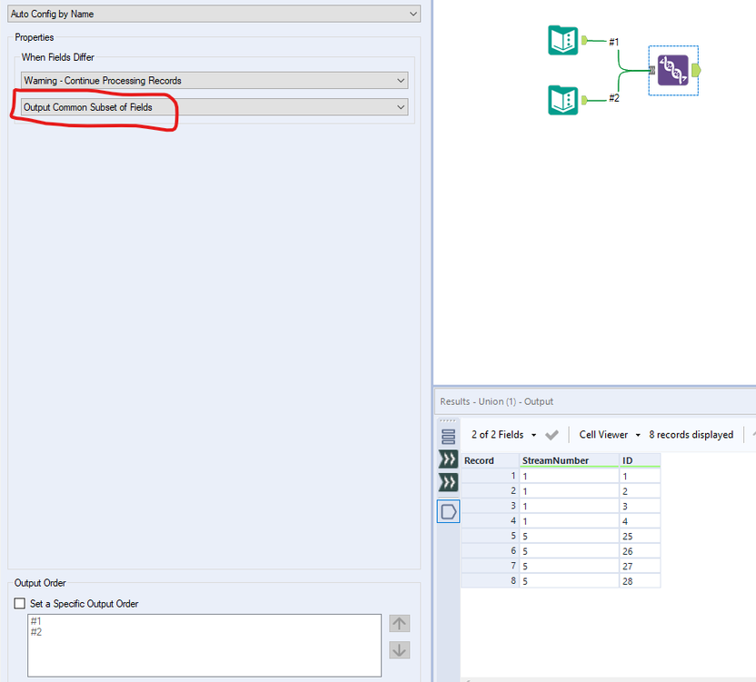 UNION TOOL .my union is always doing union all . - Alteryx