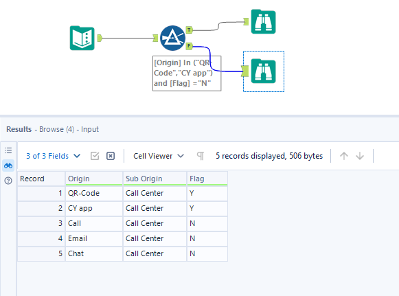 removing rows - Alteryx
