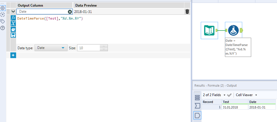 Convert date in format 31.01.2018 - Alteryx