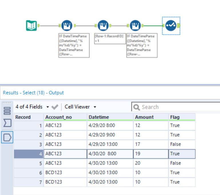 Multi row formula Issue - Alteryx