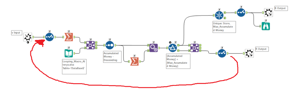 Using a macro with looping to prioritize data. - Alteryx